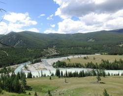 Слияние с Аргутом, вид с перевала