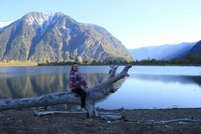 1. Эх, прокачу на суровом сибирском банане по Телецкому! Мыс Кырсай Телецкое озеро.