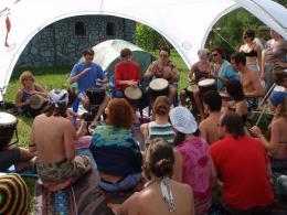 Горный Алтай Талда : Фестиваль ВОТЭТНО-2012 : Мастер-класс от школы Пробуждение ритма