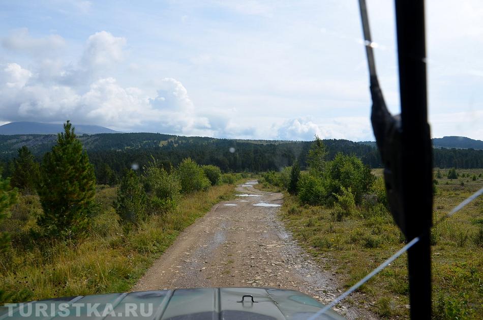 Дорога к горе Сарлык