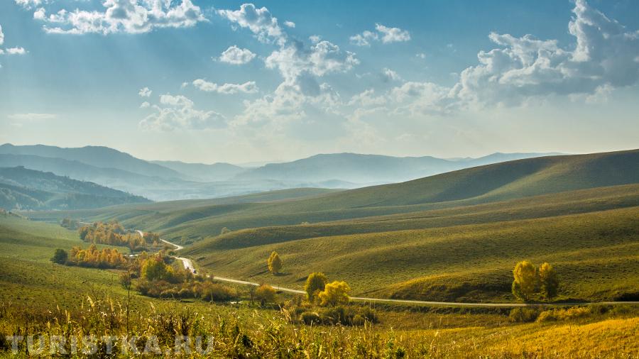 Предгорье - вид с Бирюксинского перевала