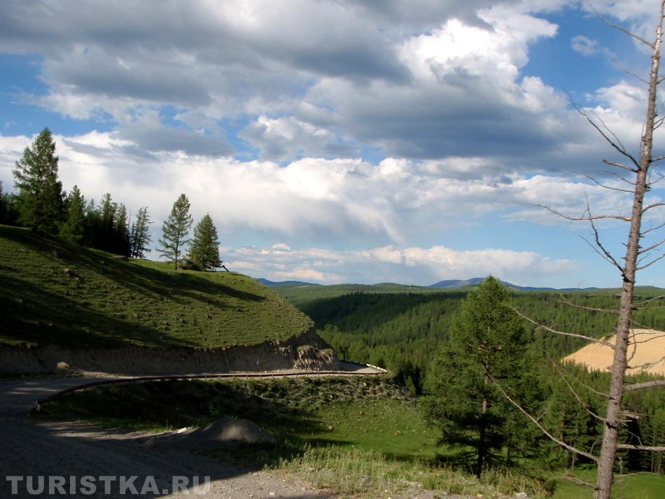 Спуск с Улаганского перевала. Алтай