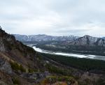 Вид с горы на Катунь возле села Манжерок