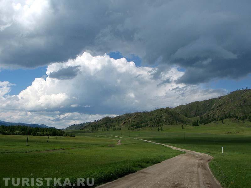 Дорога к Теньгинскому озеру