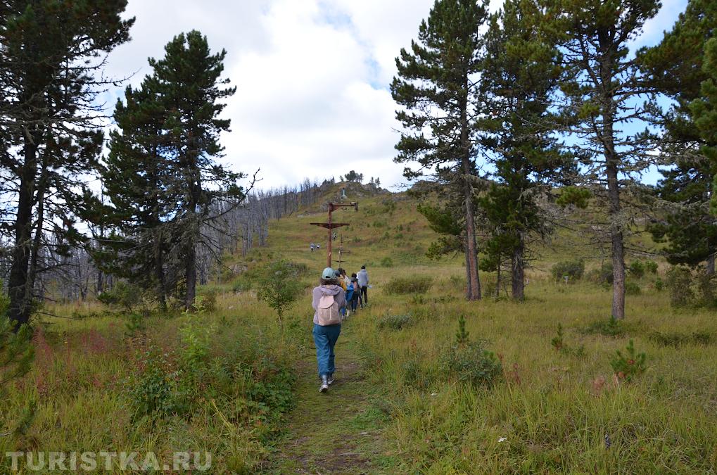 По дороге на вершину горы Тияхта