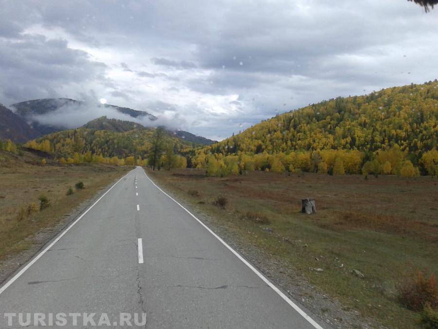 Перед перевалом "Громотуха" Усть-Коксинский р-н.  