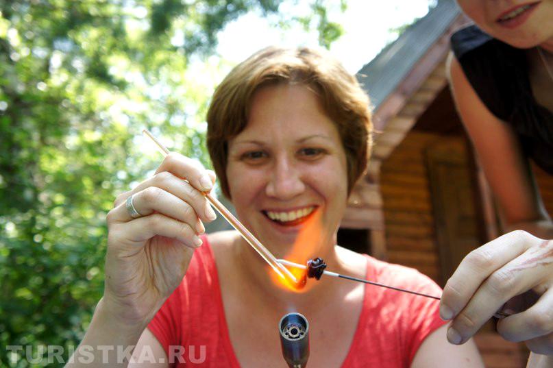 Мастер-класс: Лэмпворк - тайна рождения бусинки, ведущие Юлия Мосин, Вертикова Ирина