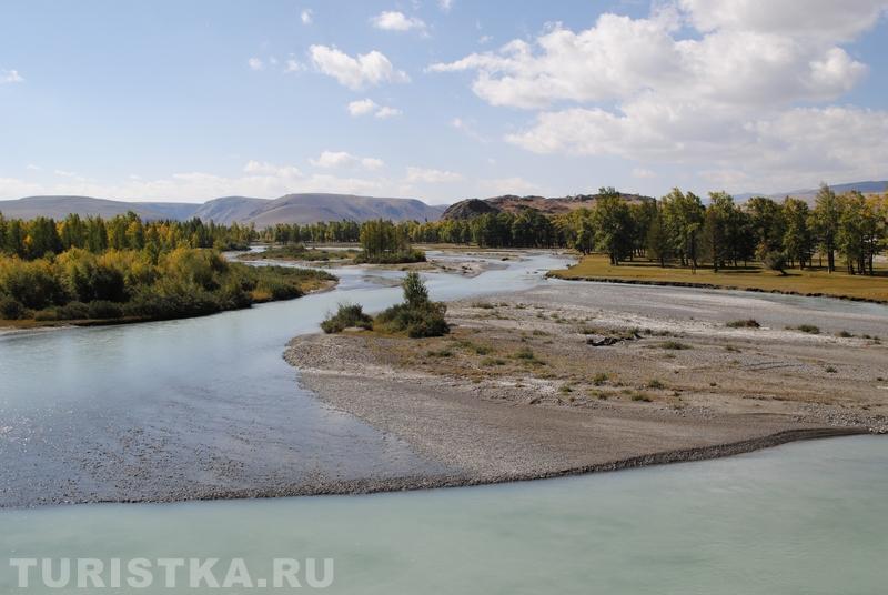 Кош-Агачский р-он, слияние Чуи и Чагана