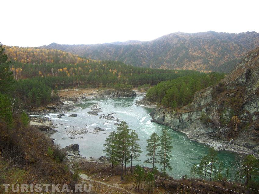 Катунь с "козьей тропы", с. Чемал