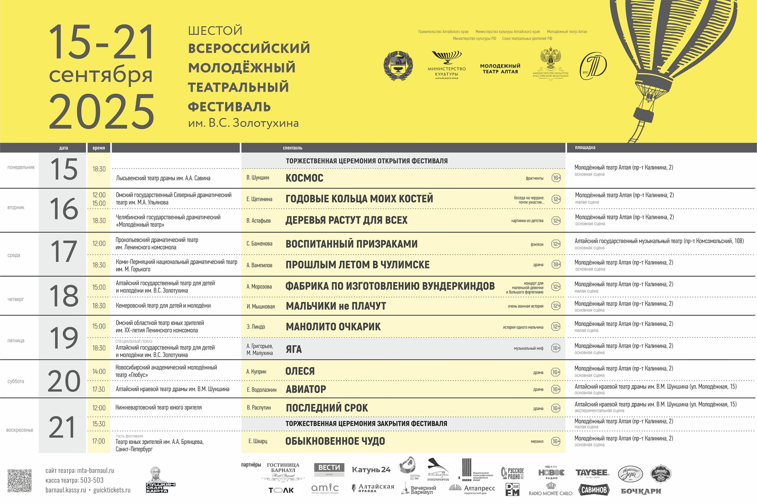 Шестой фестиваль имени В. С. Золотухина