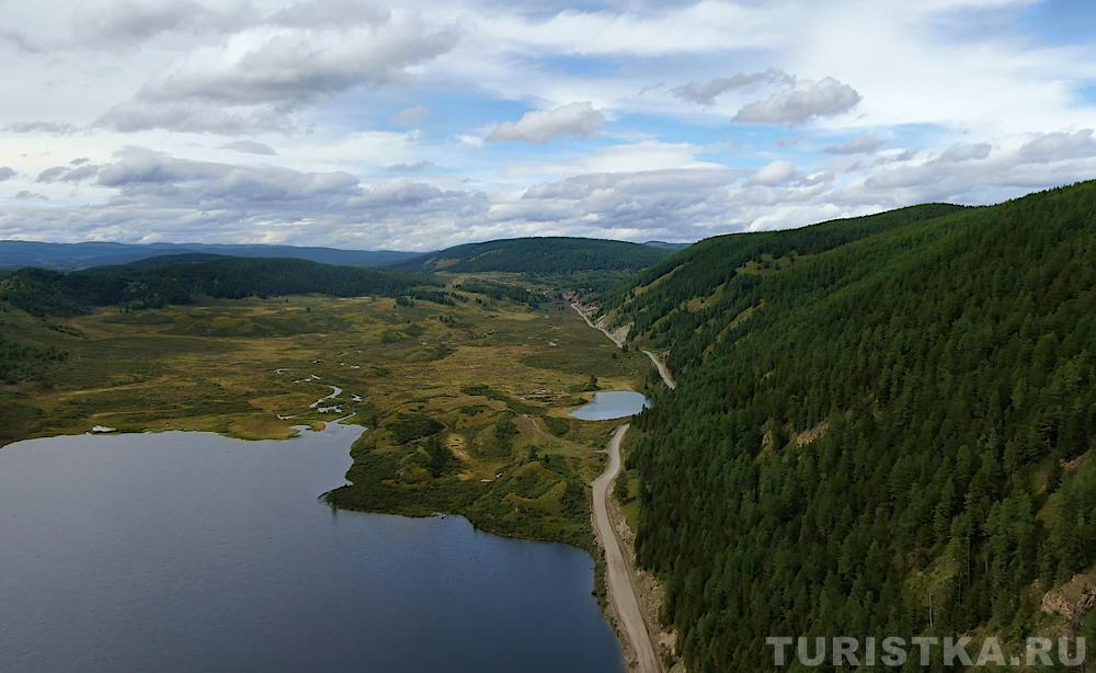 Начало озера Чейбеккель, впадение реки Чибитка