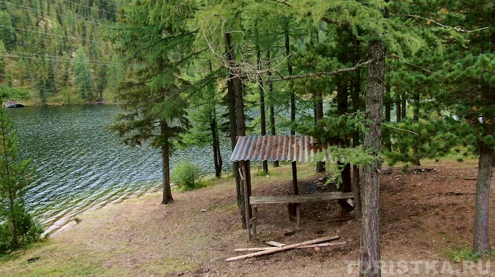Стоянка на озере
