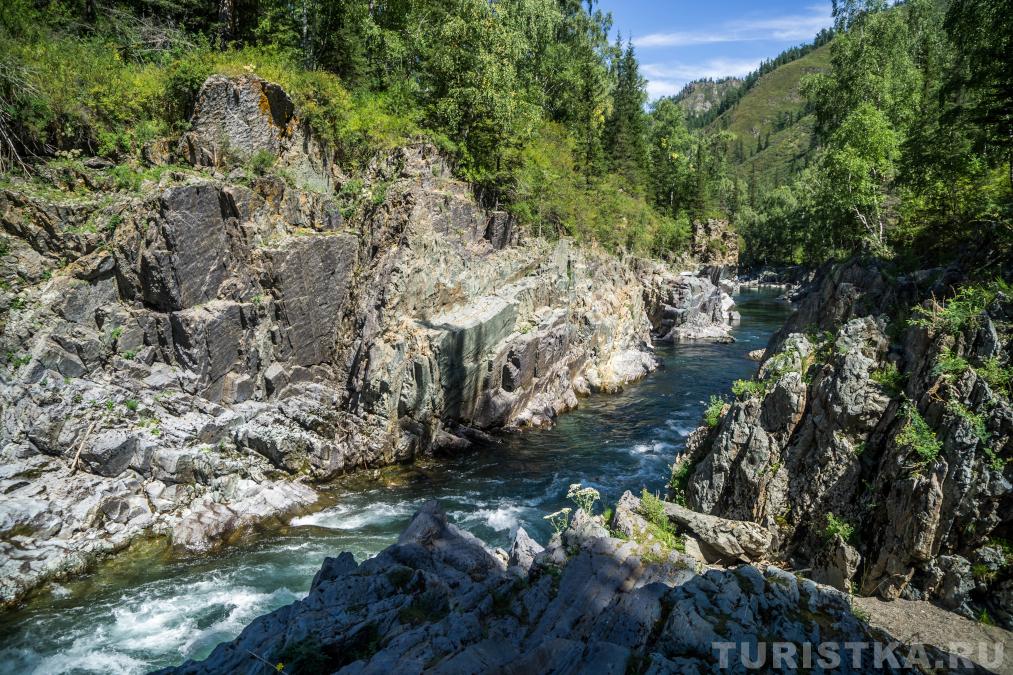 Каньон реки Кумир перед Девичьими плесами
