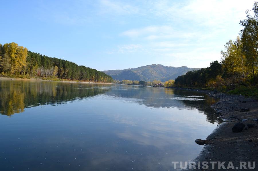 Река Катунь в селе Соузга