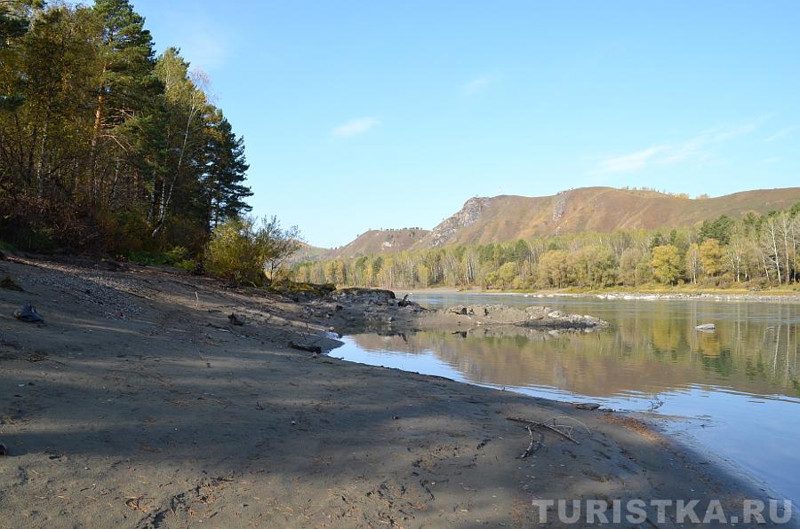 Река Катунь в селе Соузга