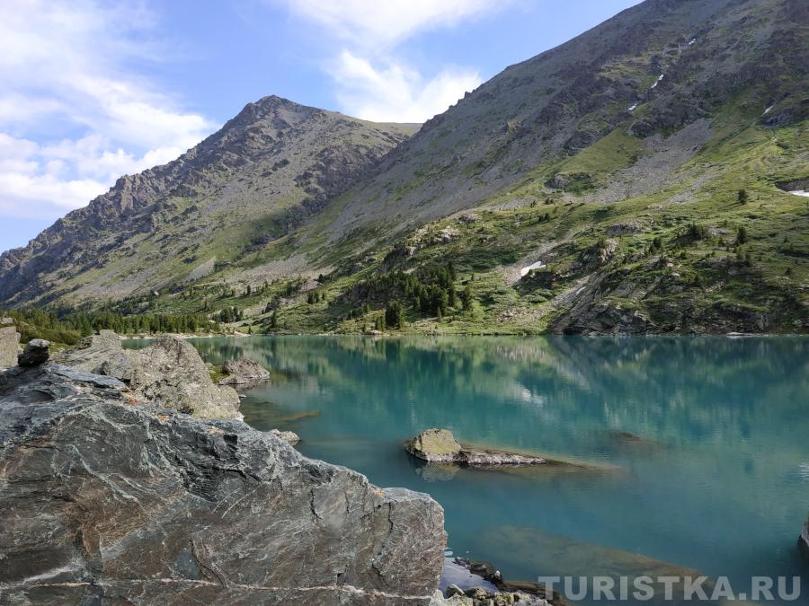 Озеро Куйгук, вид с левого берега (орографически)