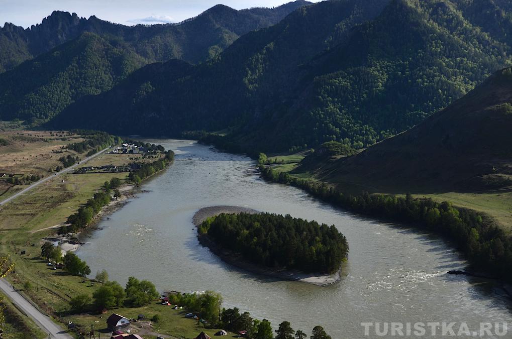 Вид на Катунь со Смотровой площадки