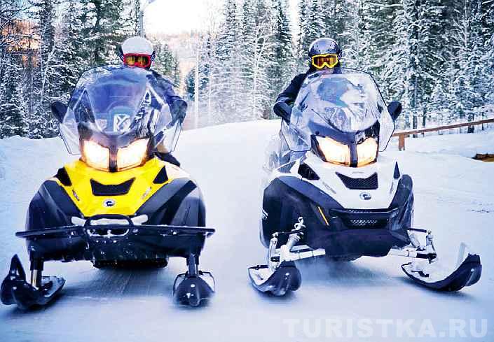 Прогулки на снегоходах