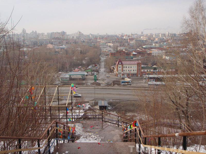 Вид на Барнаул из Нагорного парка