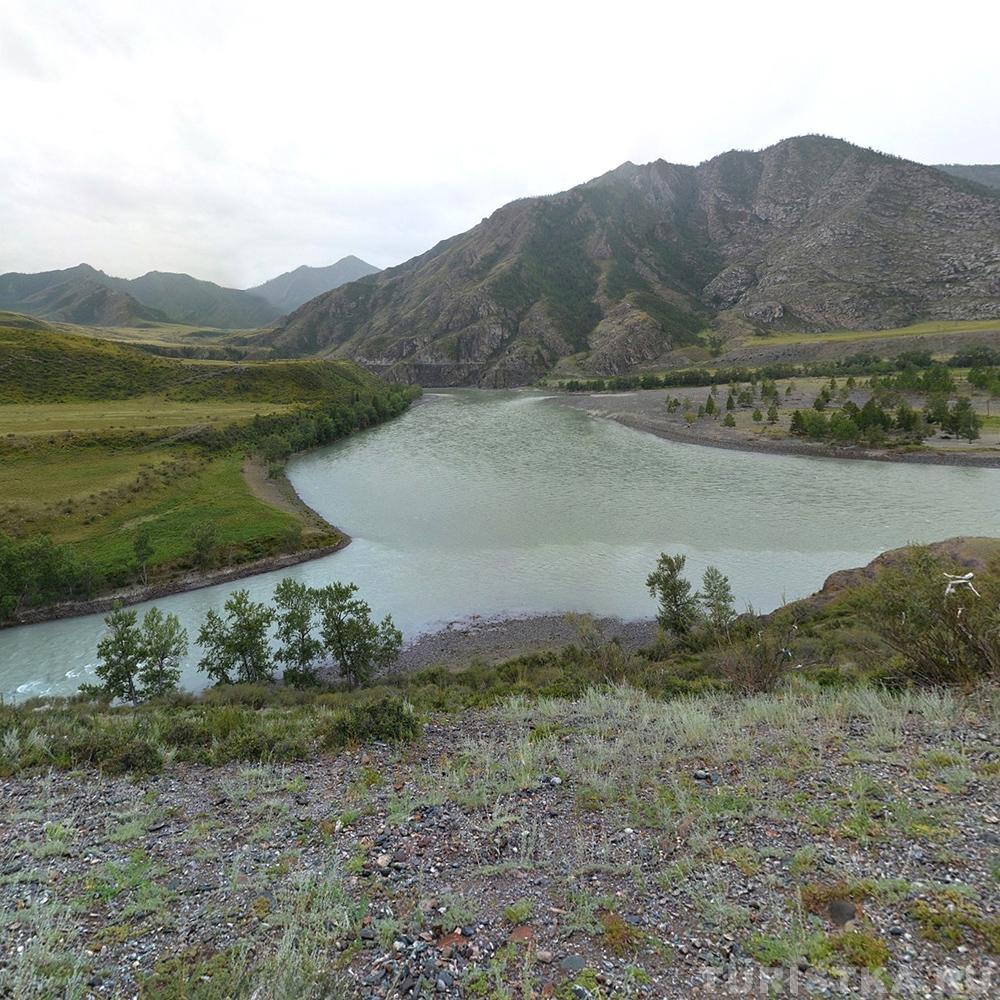 Слияние рек Чуя и Катунь