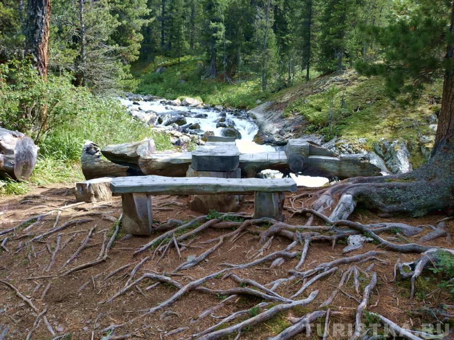 Место для отдыха на пути к Поперечному озеру