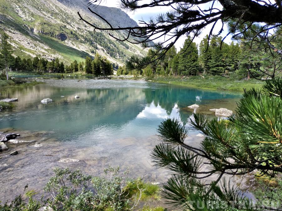 Лагуна перед озером Крепкое