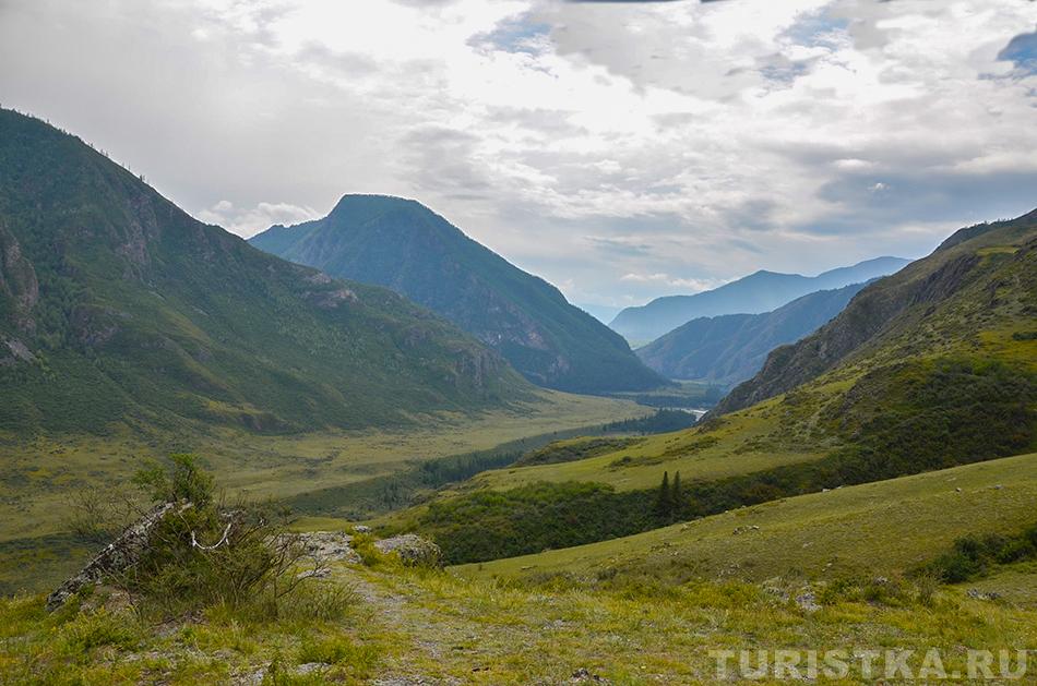Плато от которого до слияния Катуни и Аргута только пешком