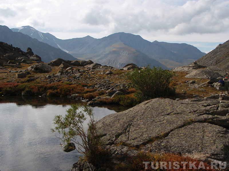 Вид от озера на отроги Катунского хребта