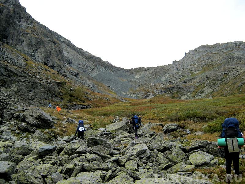 Путь на перевал из долины Акчан