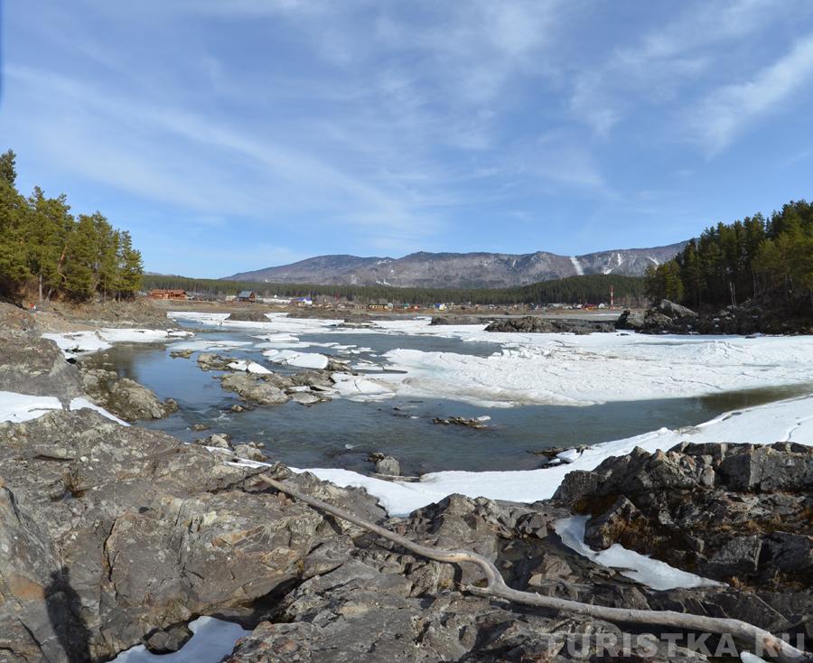 Порог Манжерокский в марте