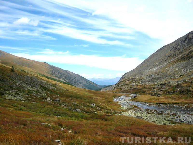 Вид от озера Акчан на долину реки Акчан