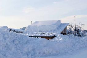 Снежная зима в Турочаке
