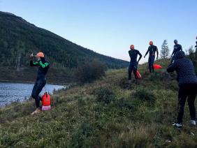 Горный Алтай : Первый экстремальный триатлон в России : Wild Siberia xtreme triathlon 2020 : Этап Плавание  