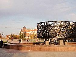 Барнаул. Фонтан на площади Ветеранов