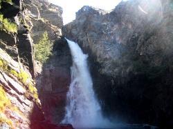 Турбазы в Горном Алтае : Базы на перевале Кату-Ярык  : База отдыха «Куркуре» : Водопад Куркуре