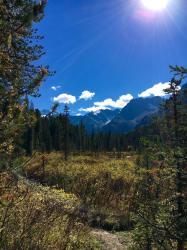 Дорога на Верхнее Мультинское озеро : Горный Алтай