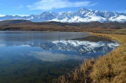 Горный Алтай : Золотая осень на Алтае : Озеро Ештукёль
