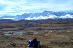 Горный Алтай : Золотая осень на Алтае : Урочище Ештукёль и Северо-Чуйский хребет