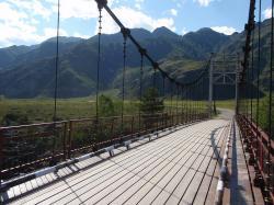 Горный Алтай : Ороктойский мост : На мосту