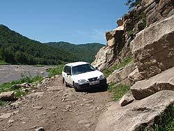 Горный Алтай : Фестиваль Песчаная-2011 : Дорога от Солоновки до фестивальной поляны