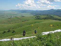 Горный Алтай : Фестиваль Песчаная-2011 : Соревнование парапланеристов