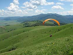 Горный Алтай : Фестиваль Песчаная-2011 : Соревнование парапланеристов