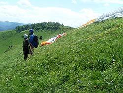 Горный Алтай : Фестиваль Песчаная-2011 : Полет в тандеме с инструктором