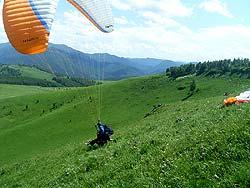 Горный Алтай : Фестиваль Песчаная-2011 : Полет в тандеме с инструктором