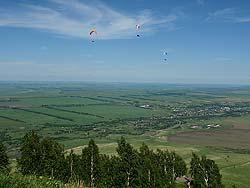 Горный Алтай : Фестиваль Песчаная-2011 : Соревнование парапланеристов