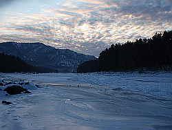 Горный Алтай: Река Катунь : Рассвет на Катуни