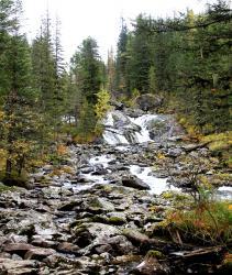 Водопад на реке Мульта : Усть-Коксинский район