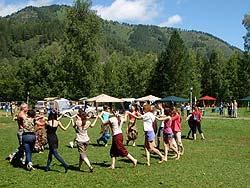 Горный Алтай : Фестиваль ВОТЭТНО-2011 : Круговые танцы