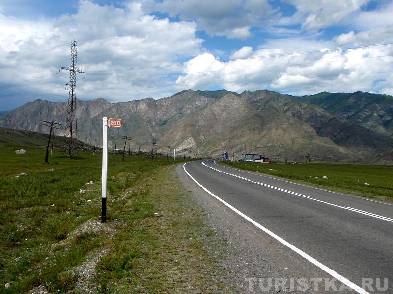 АЗС на выезде из села в сторону Онгудая