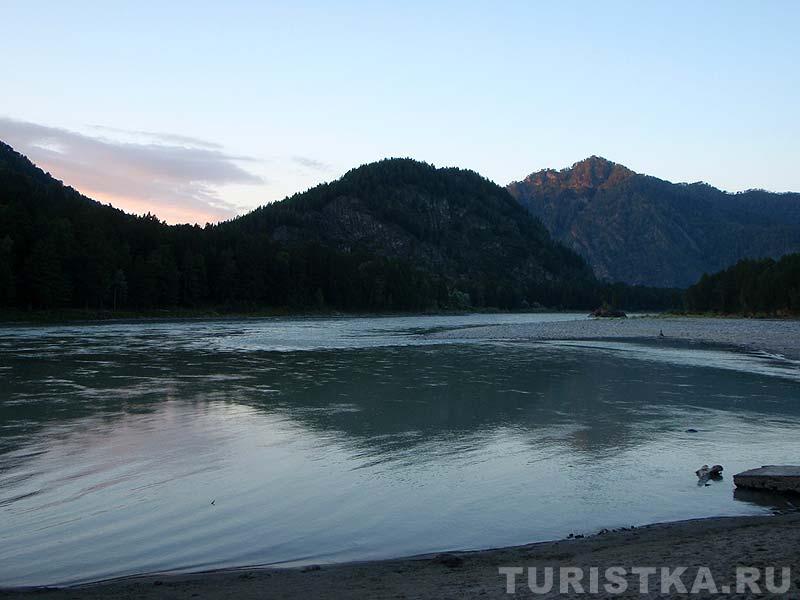 Закат над Катунью